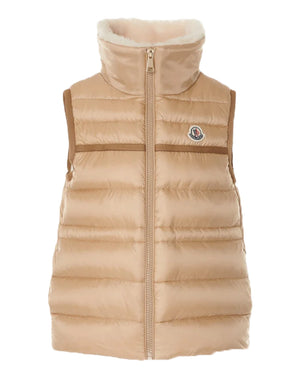 
  
    Moncler
  
    Enfant
  
 Girls Beige Elisheba Down Vest