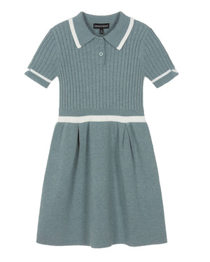 
  
    Emporio
  
    Armani
  
 Girls Green Collared Knit Dress