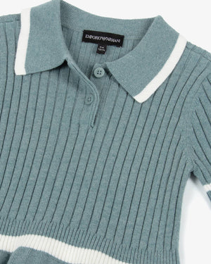 
  
    Emporio
  
    Armani
  
 Girls Green Collared Knit Dress