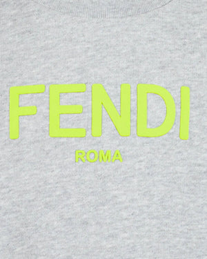 
  
    Fendi
  
 Grey Logo Sweatshirt