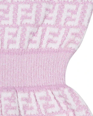 
  
    Fendi
  
 Girls Pink Knit FF Dress