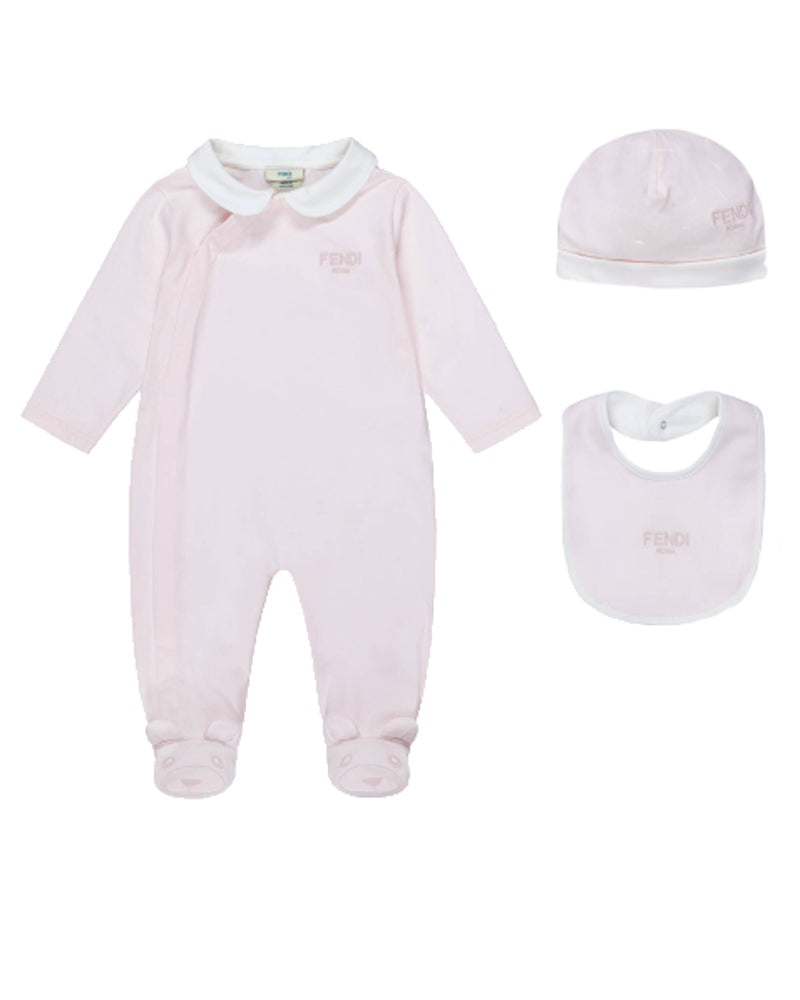 
  
    Fendi
  
 Baby Girls Pink Bear Gift Set