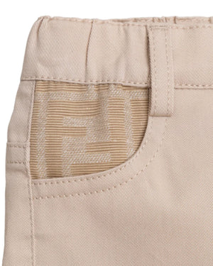
  
    Fendi
  
 Baby Boys Beige FF Pant