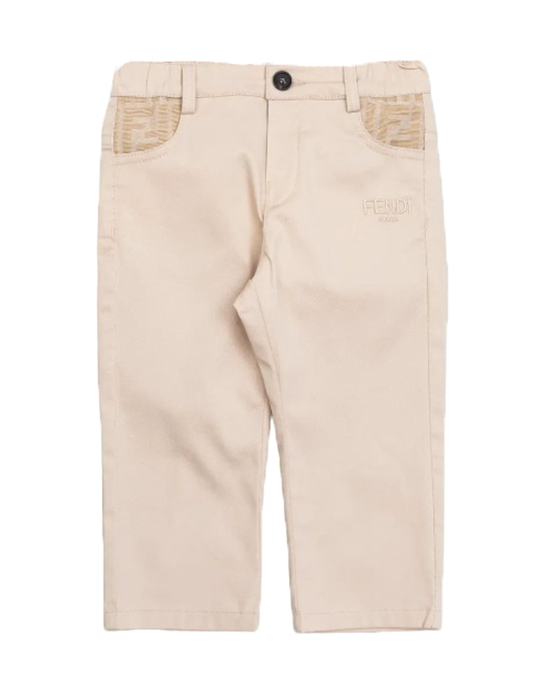 
  
    Fendi
  
 Baby Boys Beige FF Pant