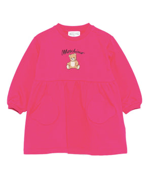 
  
    Moschino
  
 Baby Girls Fuchsia Logo Dress