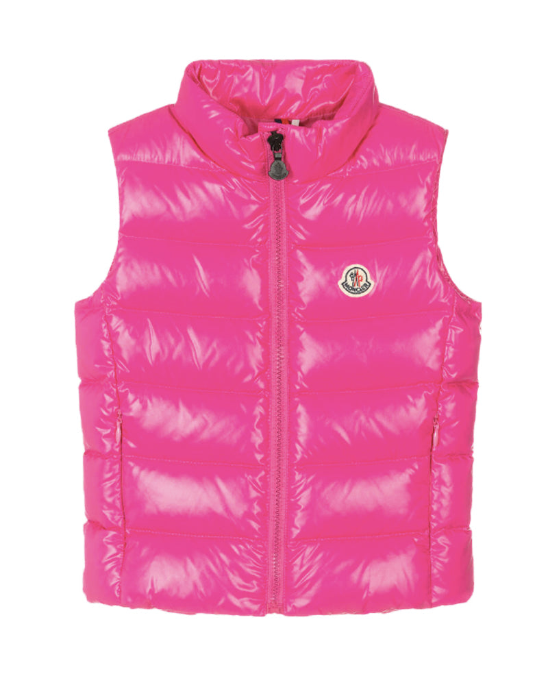 Moncler, Enfant, Girls Fuchsia Ghany Vest