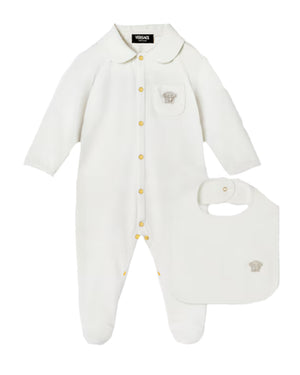 
  
    Versace
  
 Baby White Cotton Medusa Gift Set