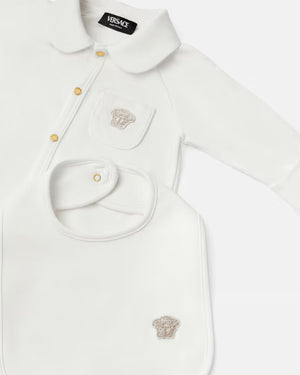
  
    Versace
  
 Baby White Cotton Medusa Gift Set