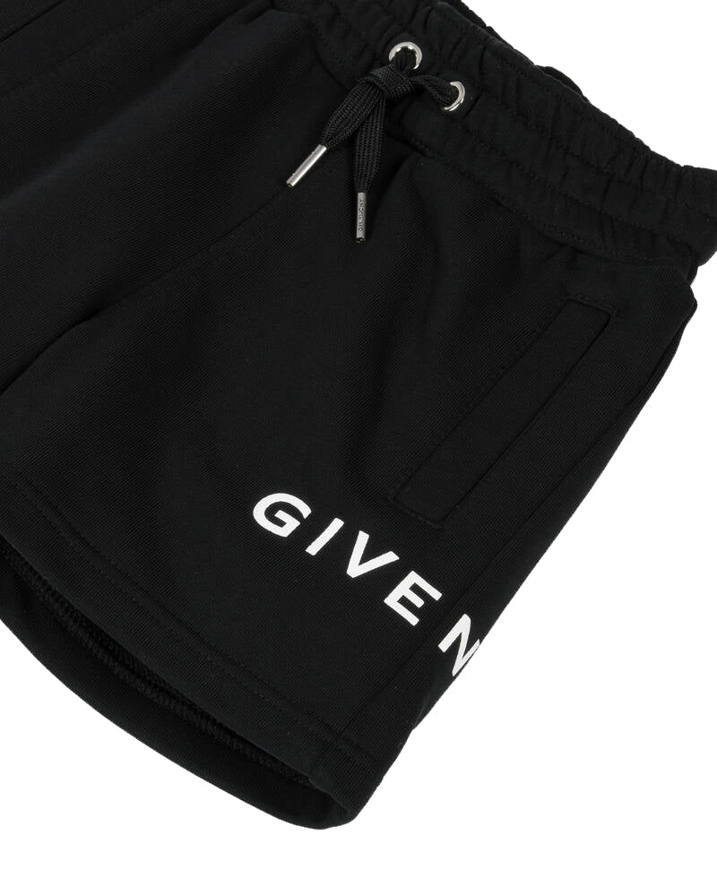 Boys Black Logo Shorts