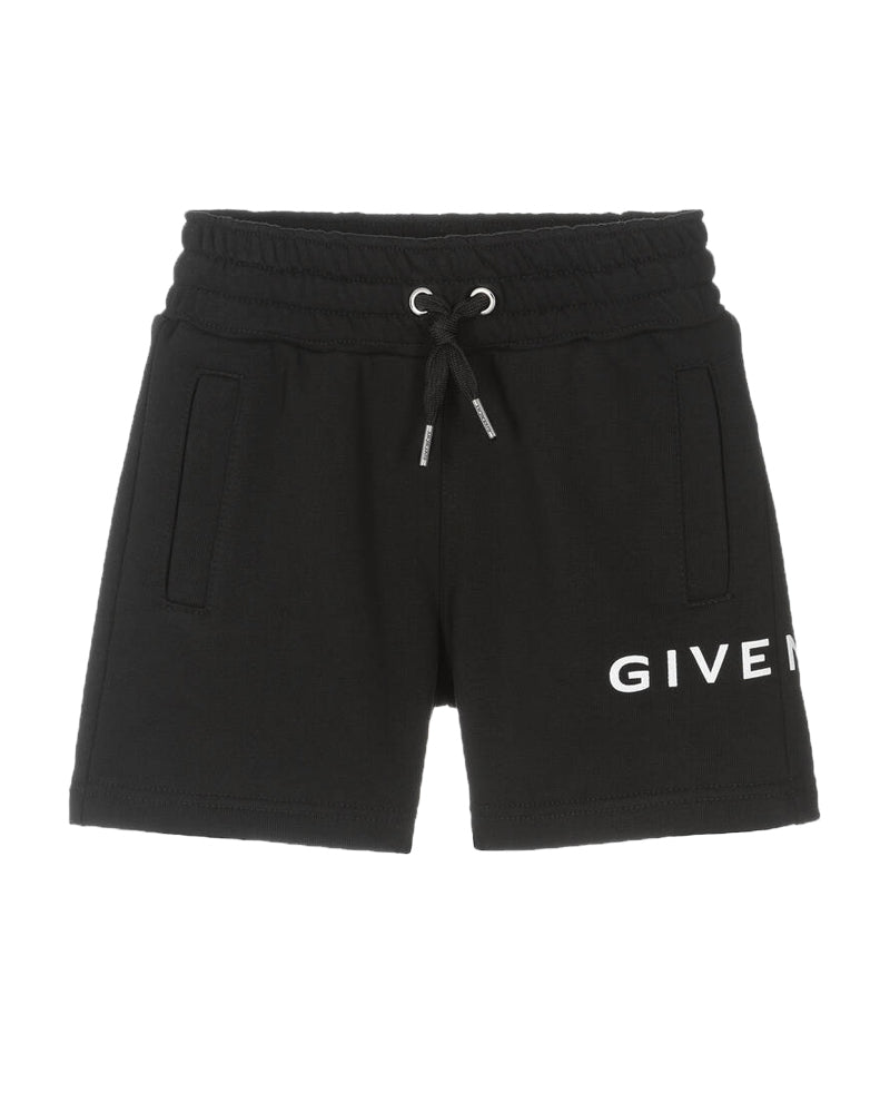 Boys Black Logo Shorts