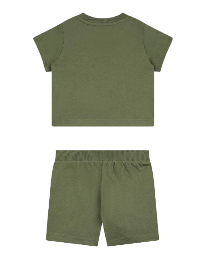 
  
    Moschino
  
 Baby Boys Green Bear T & Short Set