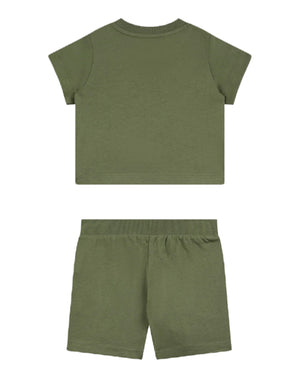 
  
    Moschino
  
 Baby Boys Green Bear T & Short Set