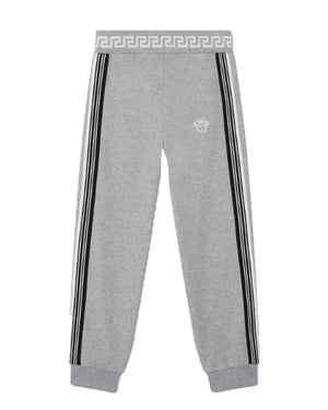 
  
    Versace
  
 Boys Grey Greca Track Pants