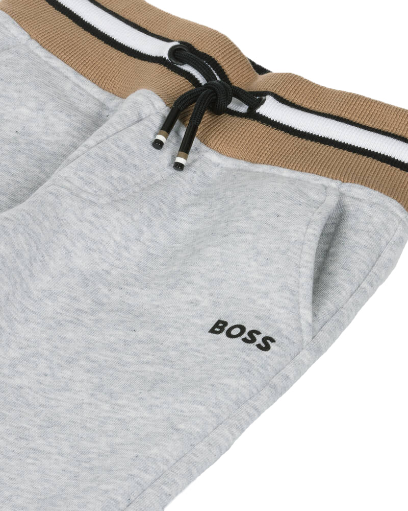 BOSS Boys Grey Jersey Tracksuit