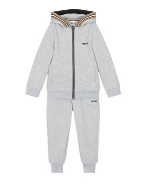 
  
    Boss
  
 Boys Grey Tracksuit