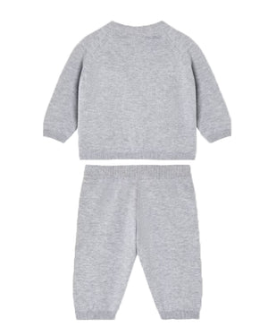 
  
    Versace
  
 Baby Grey Embroidered Medusa Knit Set