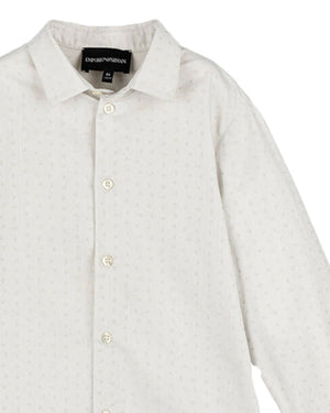 
  
    Emporio
  
    Armani
  
 Boys Grey Cotton Eagle Shirt