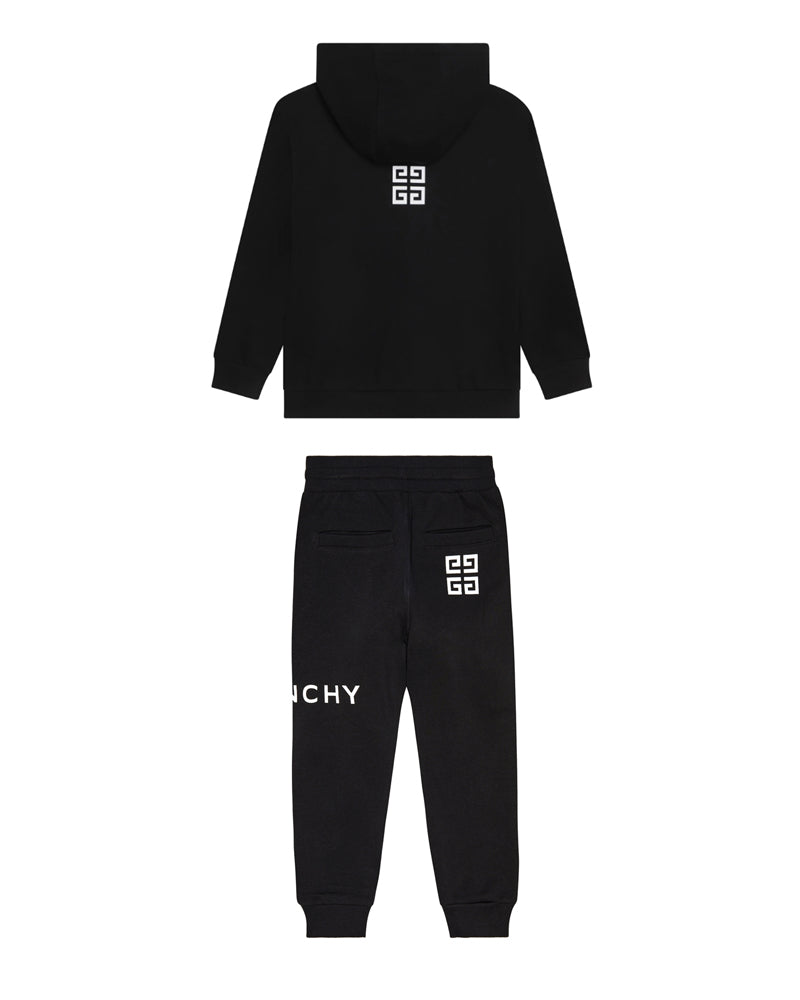 Girls Black Logo Tracksuit