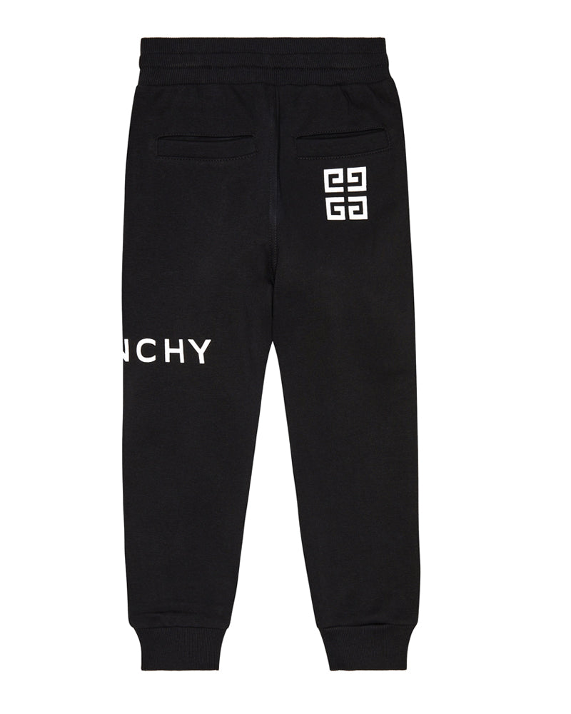 Girls Black Logo Track Pants