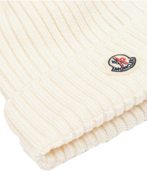 
  
    Moncler
  
    Enfant
  
 White Wool Pom-Pom Hat