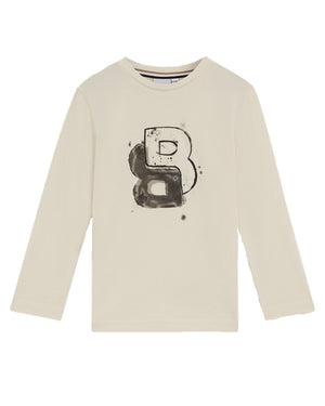 
  
    Boss
  
 Boys Beige Logo Top