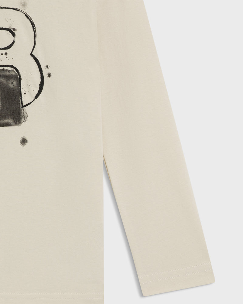 Boys Beige Logo Top