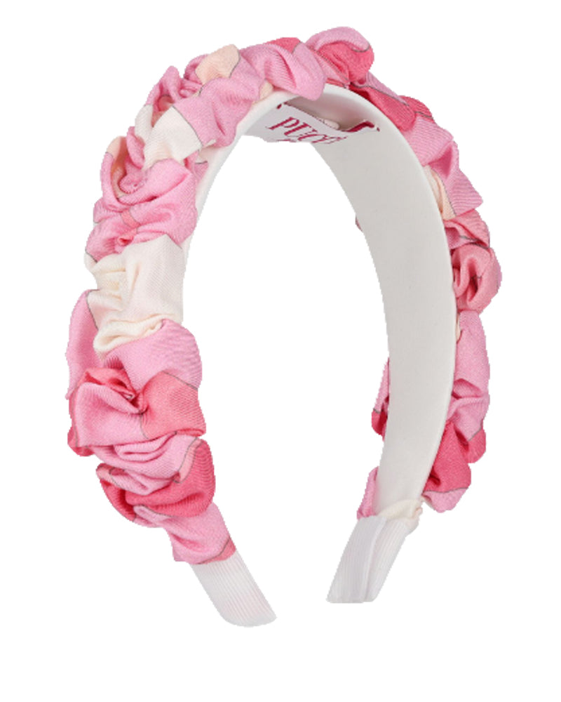 Girls Pink Printed Headband