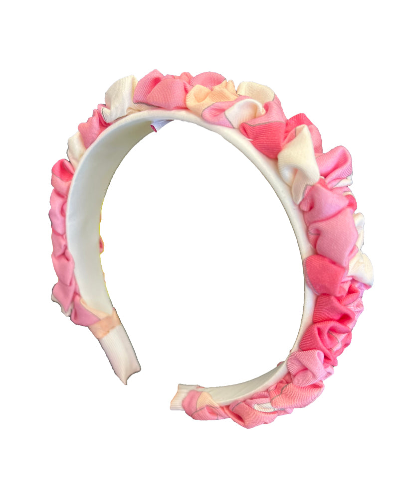 Girls Pink Printed Headband