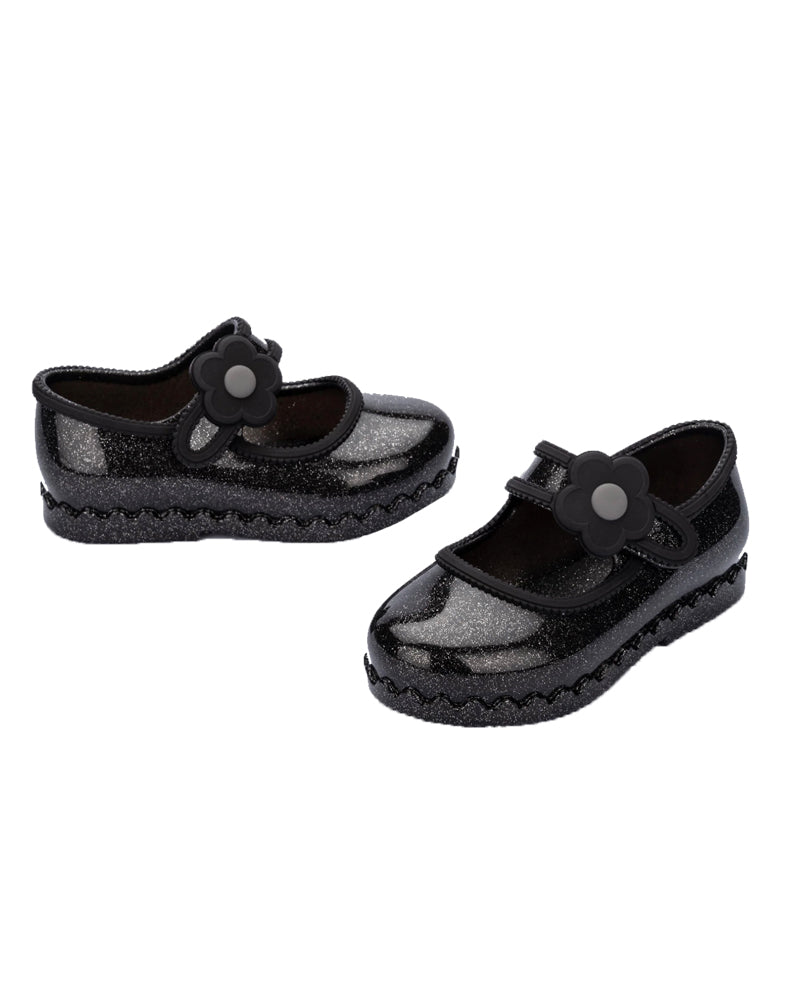 
  
    Mini
  
    Melissa
  
 Girls Black/Glitter Hip Ballerina