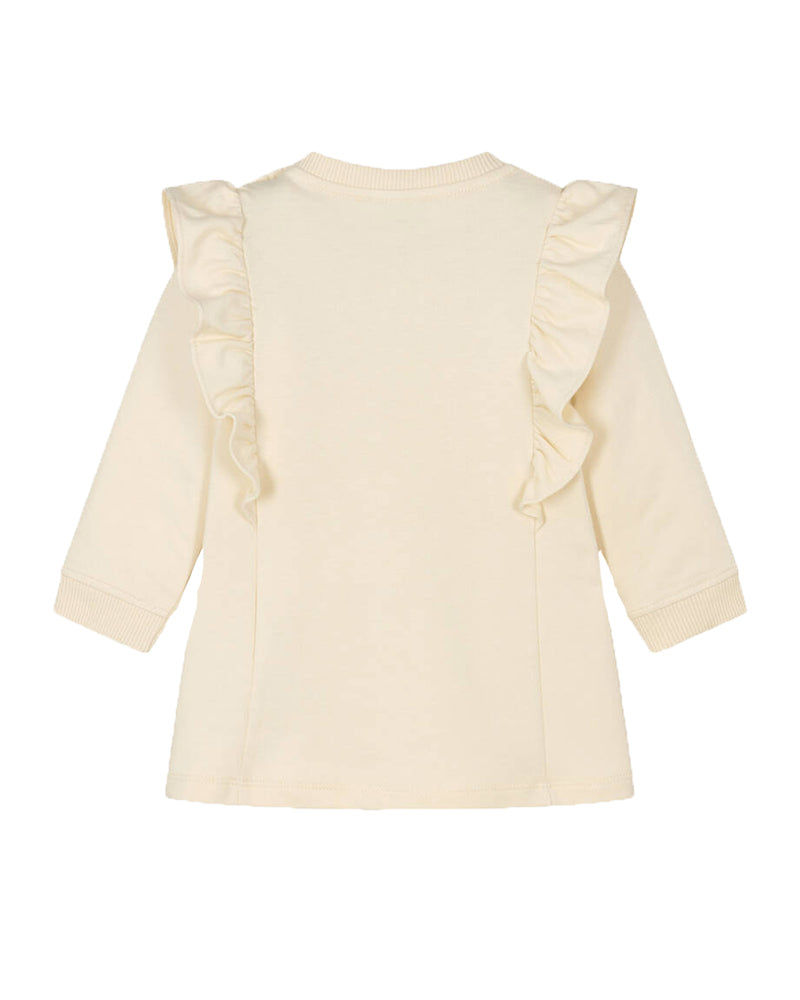 Baby Beige Ruffle Bear Dress