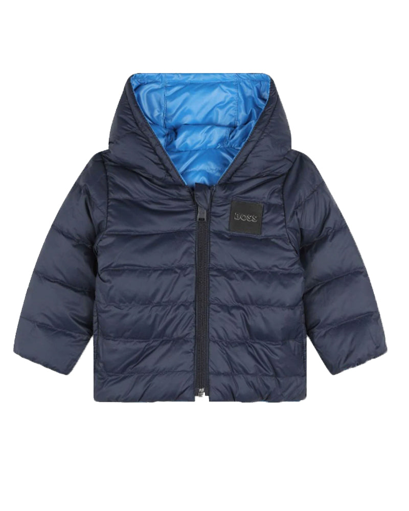 Boss Baby Boys Navy Reversible Jacket