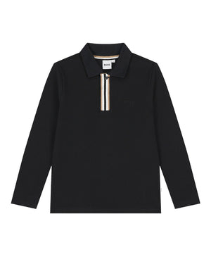 
  
    Boss
  
 Boys Black Cotton Polo