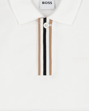 
  
    Boss
  
 Boys White Cotton Polo