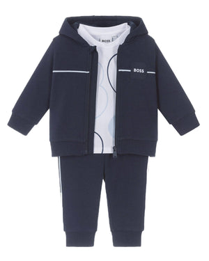 
  
    Boss
  
 Baby Boys Navy Tracksuit Set