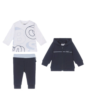 
  
    Boss
  
 Baby Boys Navy Tracksuit Set