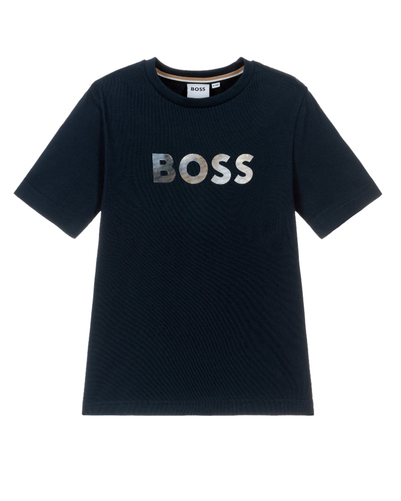 
  
    Boss
  
 Boys Navy Logo T-Shirt
