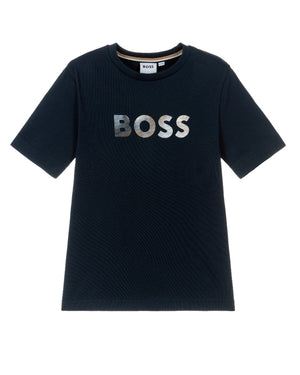 
  
    Boss
  
 Boys Navy Logo T-Shirt