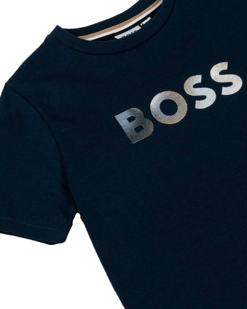
  
    Boss
  
 Boys Navy Logo T-Shirt