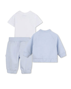 
  
    Boss
  
 Baby Boys Blue 3 Piece Tracksuit