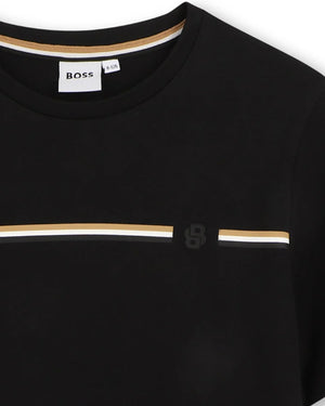 
  
    Boss
  
 Boys Black Cotton T-Shirt