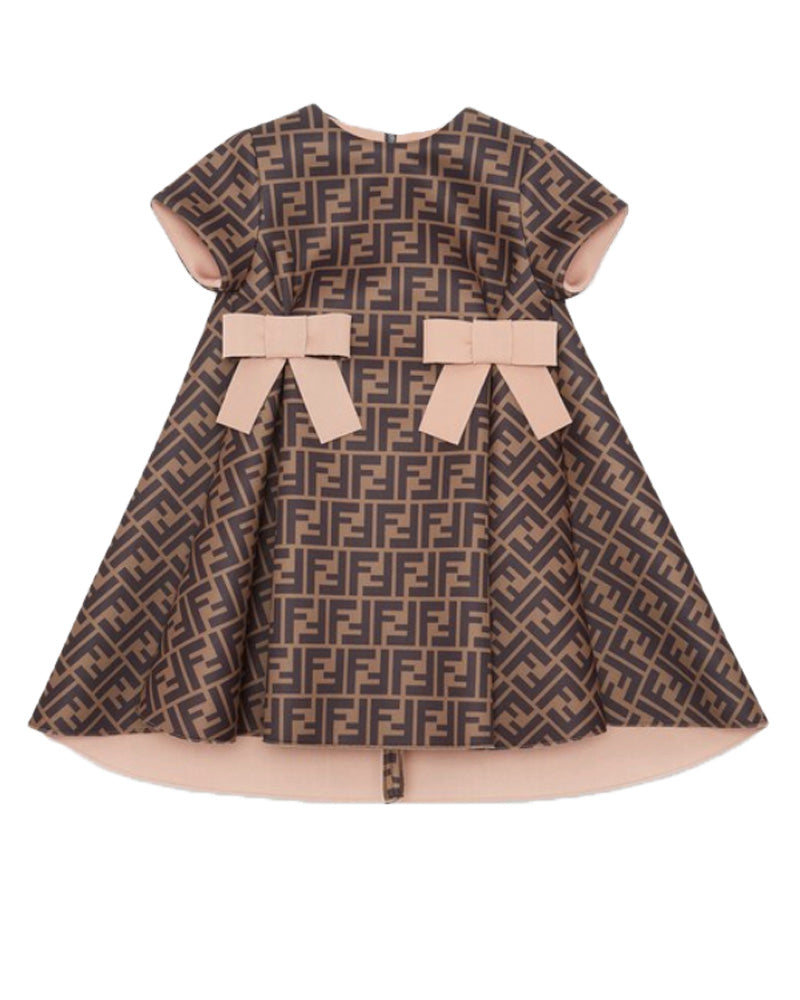 Fendi, Girls Neoprene Logo Dress