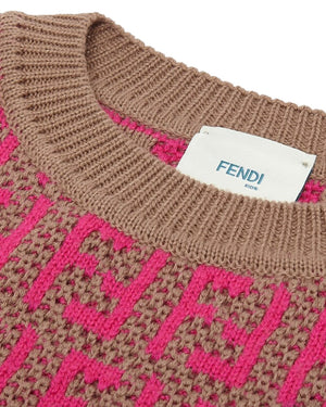 
  
    Fendi
  
 Girls Fuchsia Knit Sweater