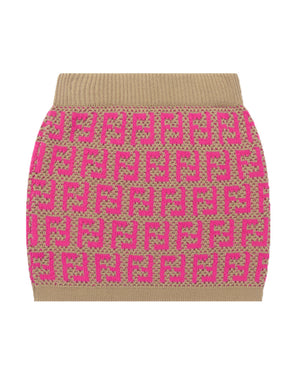 
  
    Fendi
  
 Girls Fuchsia Knit Skirt