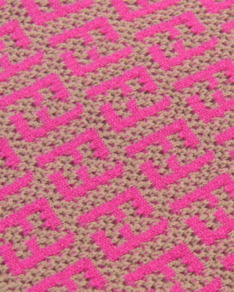 Girls Fuchsia Knit Sweater