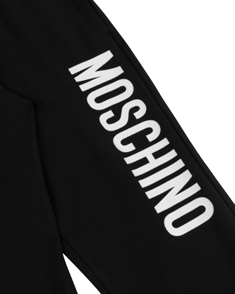 Black Text Logo Track Pants