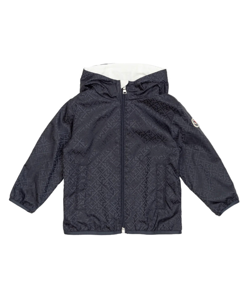 Moncler Baby Boy Navy Jacket Navy Blue New Aubert Hooded Down