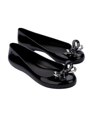 
  
    Mini
  
    Melissa
  
 Girls Black Sweet Love Glam Ballerina