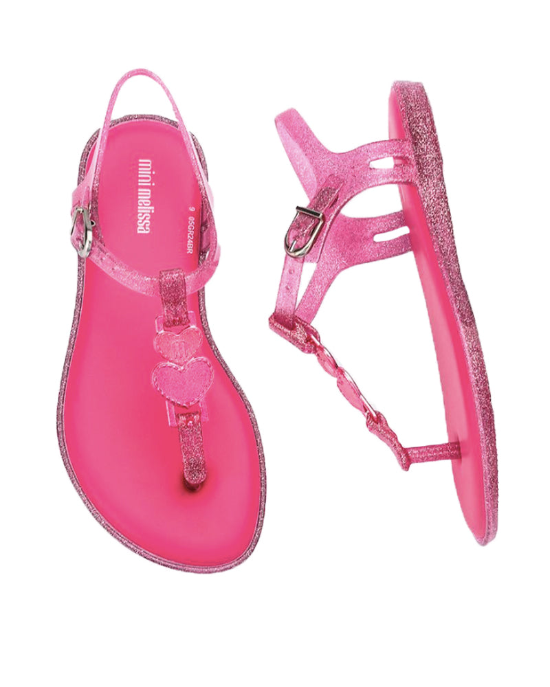 Girls Pink/Glitter Solar Sandal