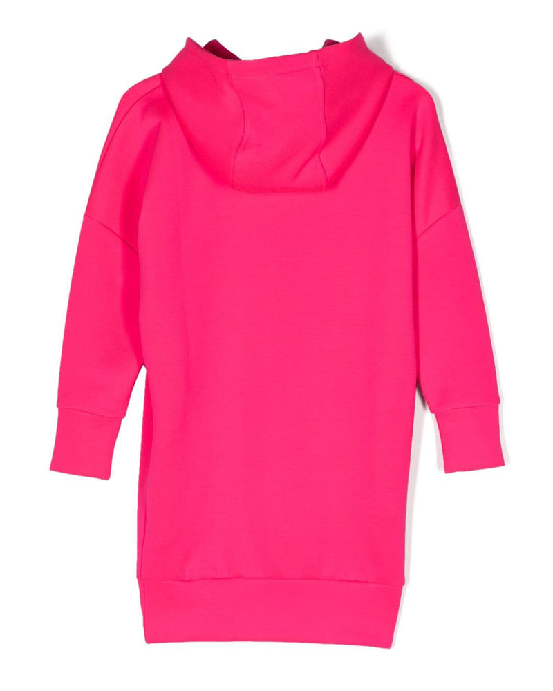 Girls Fuchsia Hooded Sweater Dress