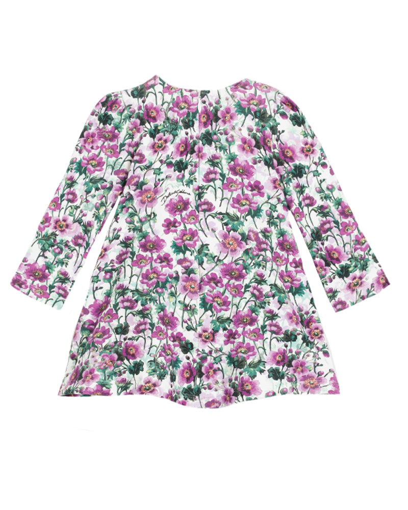 Baby Girls Purple Violet Print Dress